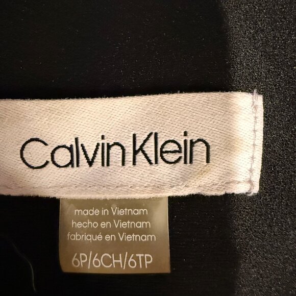 Calvin Klein Flare Dress with Floral Embroidery - Picture 2 of 2